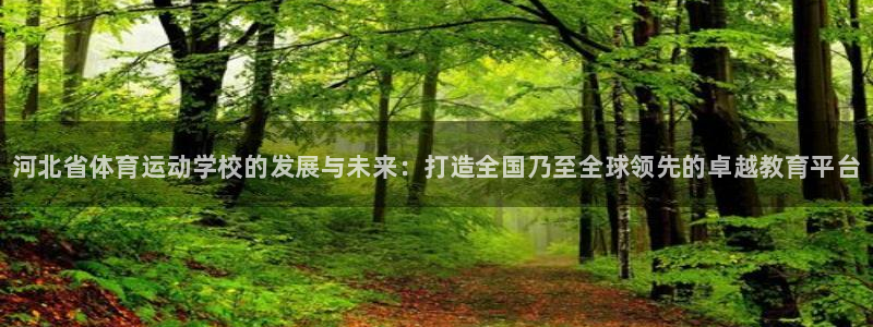 米兰体育官方集团官网：河北省体育运动学校的发展与未来