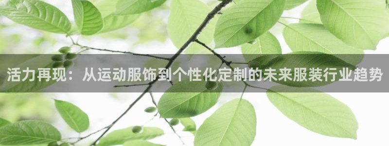 米兰体育官网下载联系电话：活力再现：从运动服饰到个性