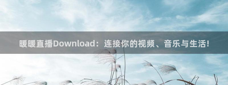 玩球直播 官网：暖暖直播Download：连接你的视频、音乐与生活!